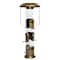 Natures Way Nature's Way Deluxe Wild Bird and Finch 1.5 qt Metal/Plastic Funnel Flip-Top Tube Bird Feeder 6 port NMFFB-19 - alternate 1